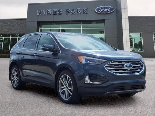 STONE BLUE METALLIC 2024 Ford Edge TITANIUM