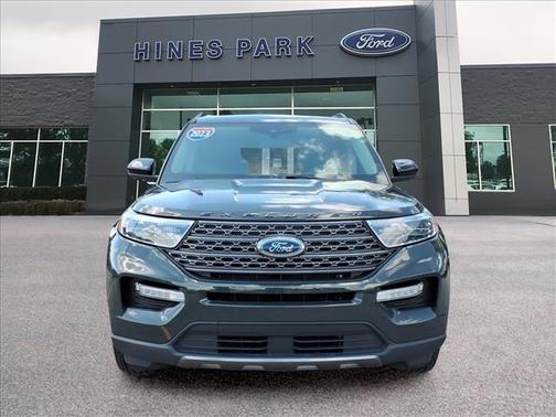 Forged Green Metallic 2023 Ford Explorer XLT