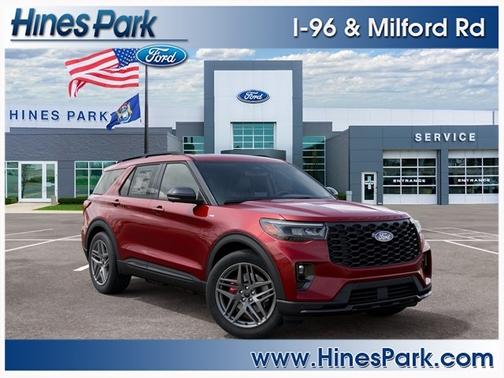 Ruby Red Metallic Tinted Clearcoat 2027 Ford Explorer ST-Line