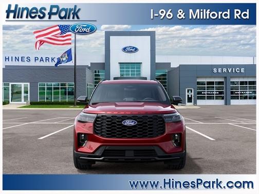 Ruby Red Metallic Tinted Clearcoat 2027 Ford Explorer ST-Line
