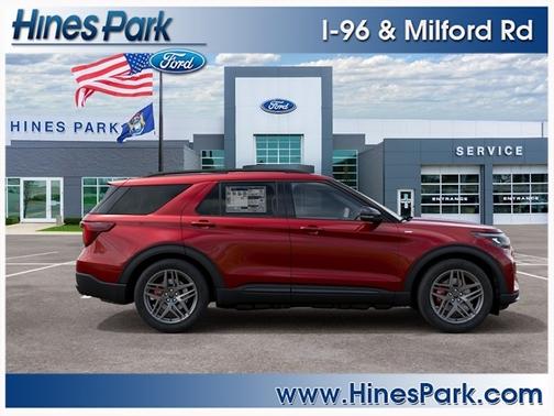 Ruby Red Metallic Tinted Clearcoat 2027 Ford Explorer ST-Line