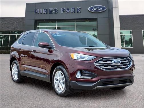Red 2021 Ford Edge SEL