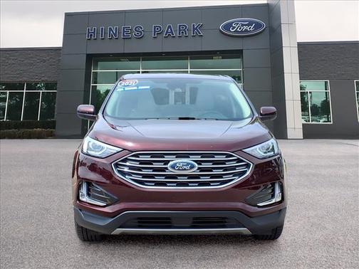 Red 2021 Ford Edge SEL