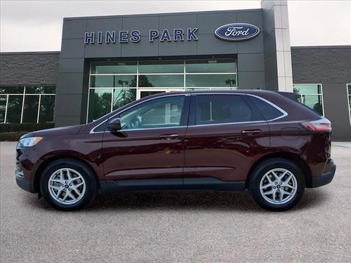 Red 2021 Ford Edge SEL