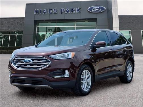 Red 2021 Ford Edge SEL
