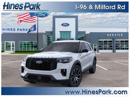 Space White 2026 Ford Explorer ST-Line