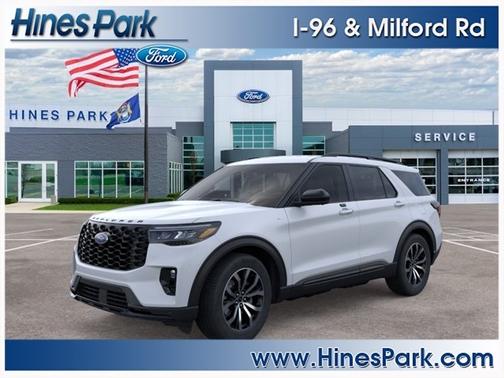 Space White 2026 Ford Explorer ST-Line