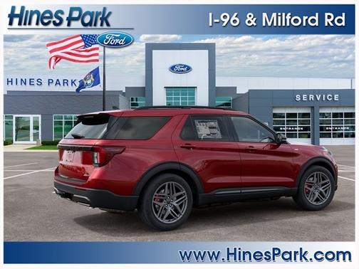 Ruby Red Metallic Tinted Clearcoat 2027 Ford Explorer ST-Line