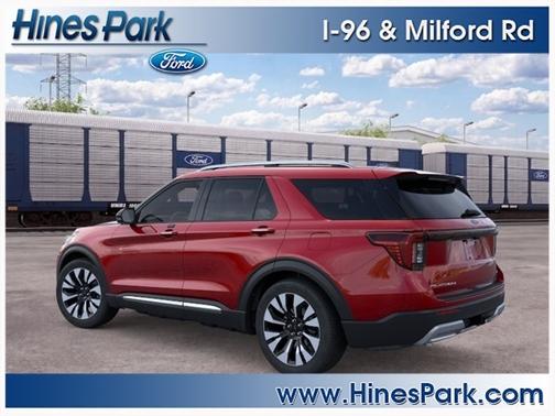 Rapid Red Metallic Tinted Clearcoat 2026 Ford Explorer Platinum