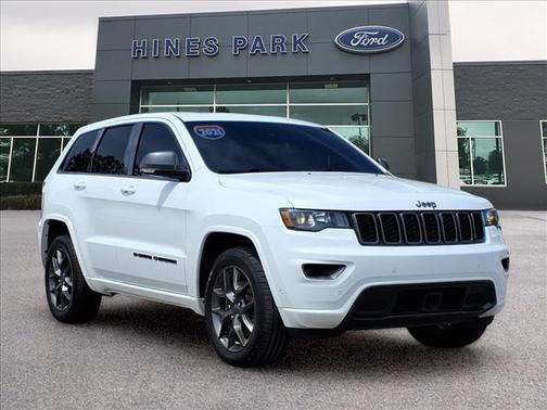 Bright White Clearcoat 2021 Jeep Grand Cherokee 80th Anniversary 4x4