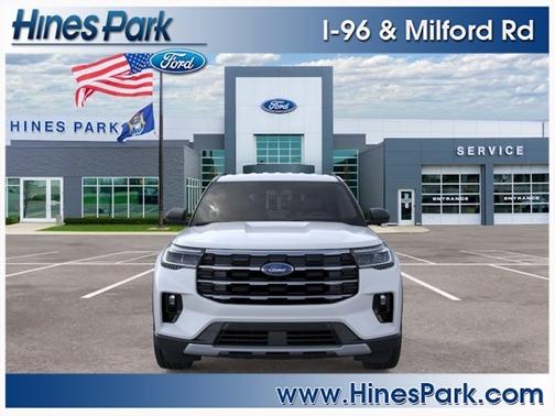 Space White Metallic 2026 Ford Explorer Active