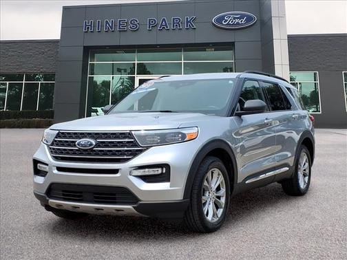 Iconic Silver Metallic 2023 Ford Explorer XLT