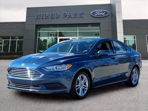 Blue 2018 Ford Fusion SE