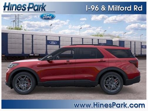 Rapid Red Metallic Tinted Clearcoat 2026 Ford Explorer ST-Line