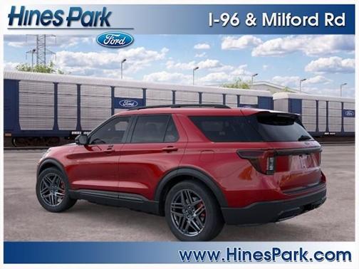 Rapid Red Metallic Tinted Clearcoat 2026 Ford Explorer ST-Line