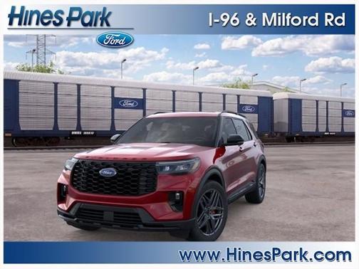 Rapid Red Metallic Tinted Clearcoat 2026 Ford Explorer ST-Line