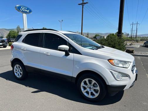 White Platinum Clearcoat Metallic 2018 Ford EcoSport SE