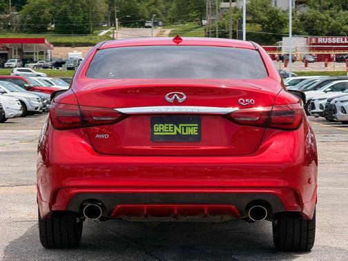 Dynamic Sunstone Red 2022 INFINITI Q50 3.0t SENSORY