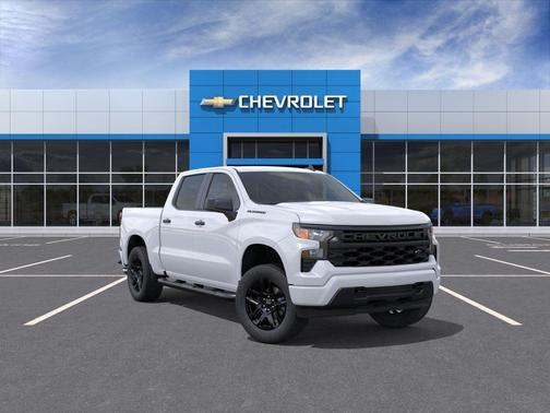 Summit White 2026 Chevrolet Silverado 1500 Custom