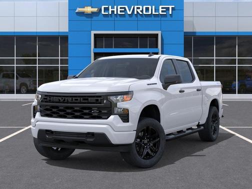 Summit White 2026 Chevrolet Silverado 1500 Custom