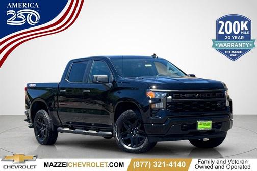 Black 2026 Chevrolet Silverado 1500 Custom