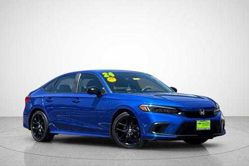 Aegean Blue Metallic 2024 Honda Civic Sport