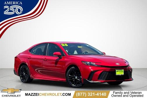 Supersonic Red 2025 Toyota Camry SE