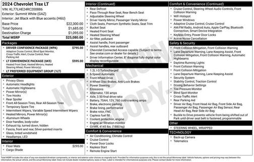 2024 Chevrolet Trax LT