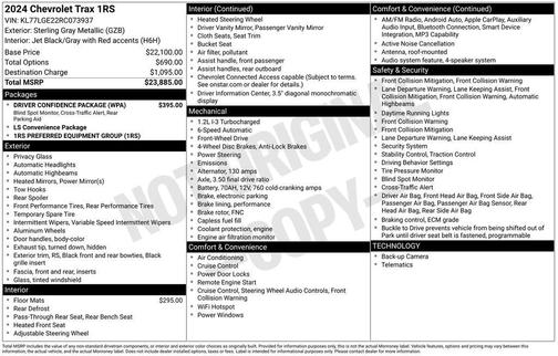 2024 Chevrolet Trax FWD 1RS