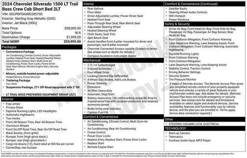 2024 Chevrolet Silverado 1500 LT Trail Boss