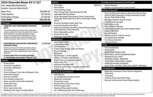 2024 Chevrolet Blazer EV eAWD LT