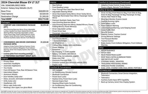 Galaxy Gray Metallic 2024 Chevrolet Blazer EV eAWD LT