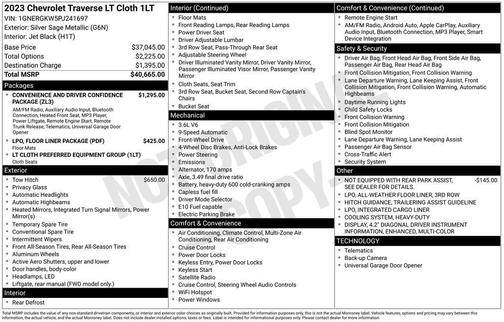 2023 Chevrolet Traverse LT Cloth