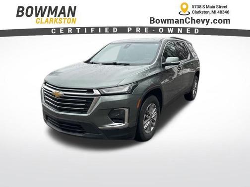 Silver Sage Metallic 2023 Chevrolet Traverse LT Cloth