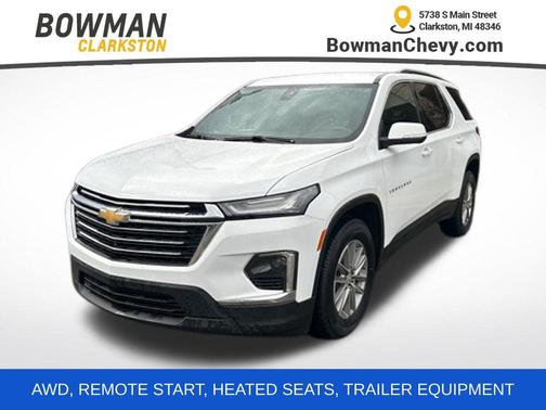 Summit White 2023 Chevrolet Traverse LT Cloth