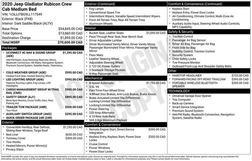 2020 Jeep Gladiator Rubicon