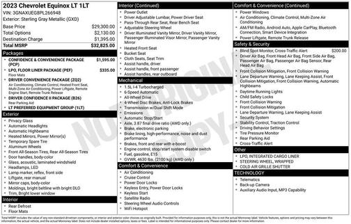 Sterling Gray Metallic 2023 Chevrolet Equinox 1LT
