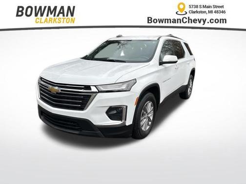 Summit White 2023 Chevrolet Traverse LT Cloth