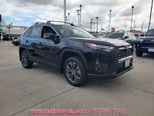 Midnight Black Metallic 2022 Toyota RAV4 Hybrid XLE Premium