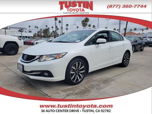 White 2014 Honda Civic EX-L