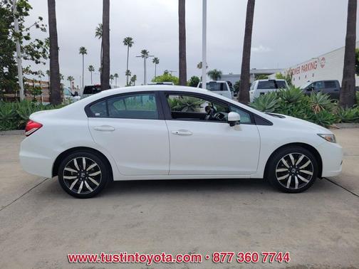 White 2014 Honda Civic EX-L