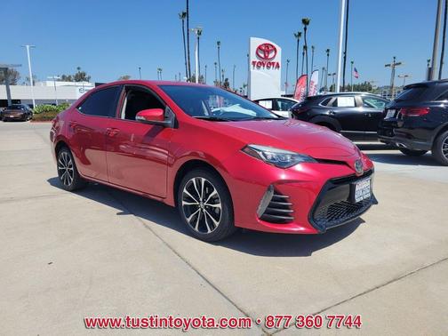 Barcelona Red Metallic 2019 Toyota Corolla SE