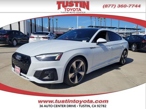 Glacier White Metallic 2021 Audi A5 Sportback 45 S Line Premium Plus