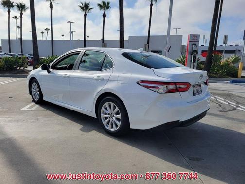 Super White 2019 Toyota Camry LE