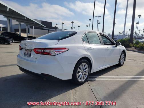 Super White 2019 Toyota Camry LE