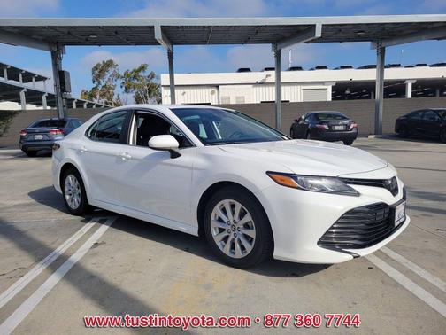 Super White 2019 Toyota Camry LE