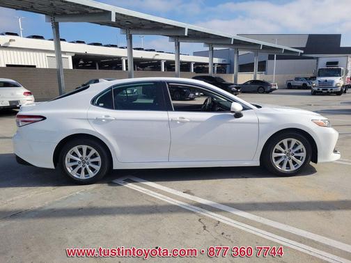 Super White 2019 Toyota Camry LE