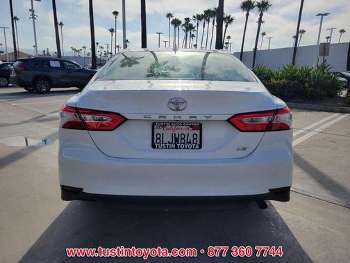 Super White 2019 Toyota Camry LE
