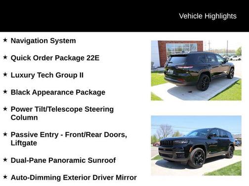 Diamond Black 2025 Jeep Grand Cherokee L Limited