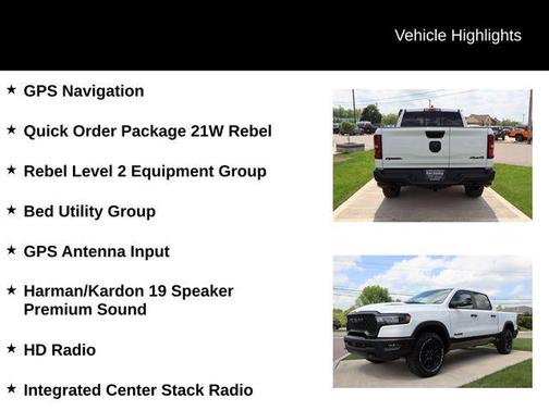 Bright White Clearcoat 2026 RAM 1500 Rebel